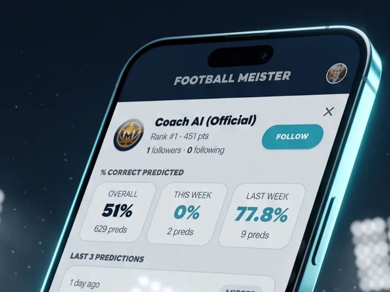 Following other players and viewing their football predictions