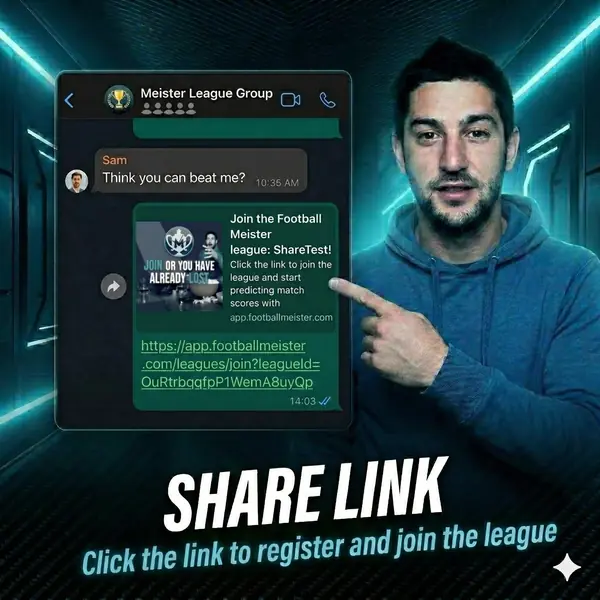 Vrienden uitnodigen via WhatsApp in de gratis WK poule app