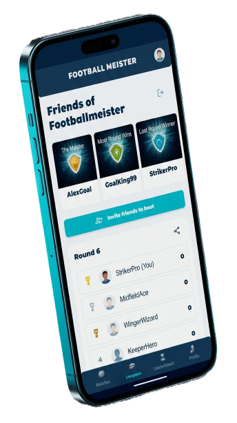 Football Meister Private Leagues Screen