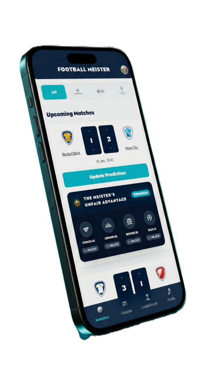 Football Meister Match Predictions Screen